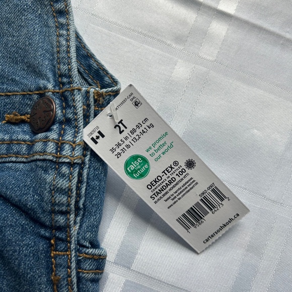 OshKosh B’gosh Blue Denim Carpenter Style Overalls - Picture 5 of 11